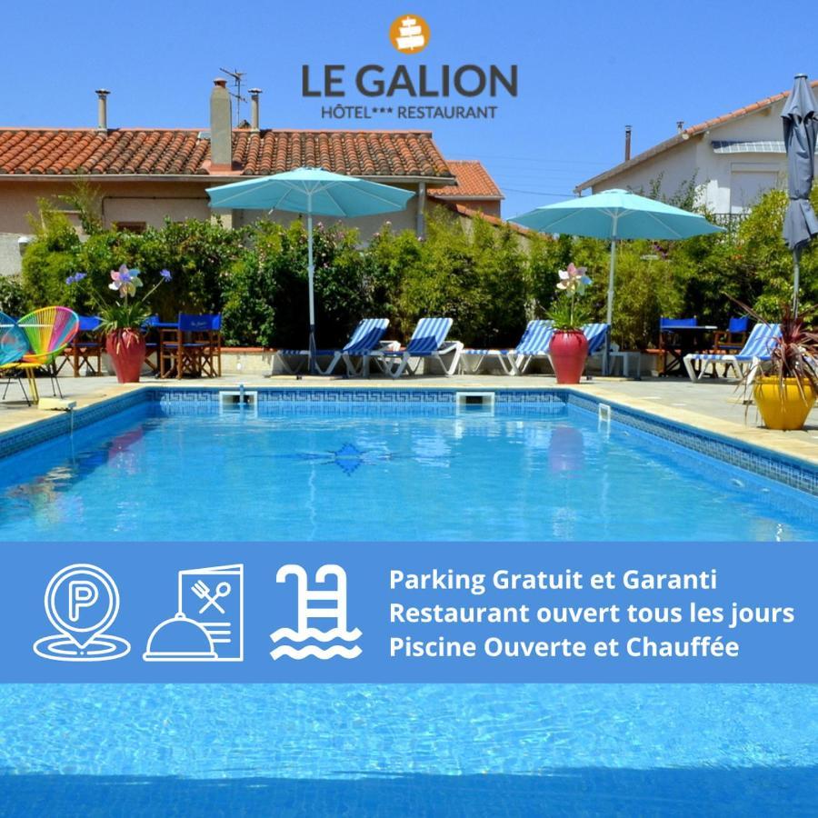 Le Galion Hotel Et Restaurant Canet Plage - Logis Exterior photo